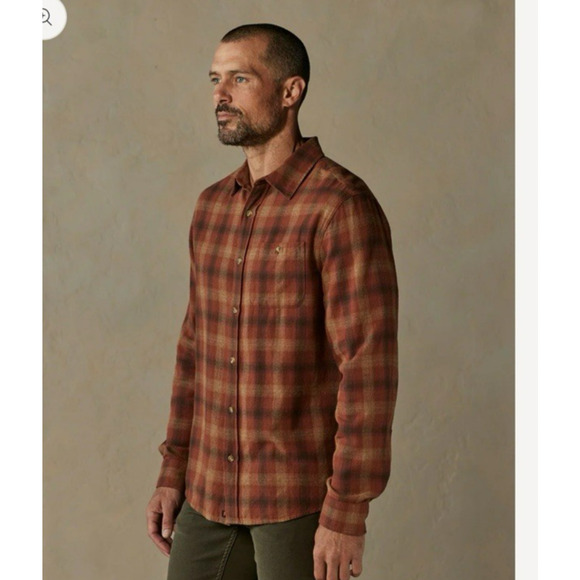 The Normal Brand Flannel Button Up Shirt Maple Glaze Plaid Hudson Size XXL - Picture 4 of 10